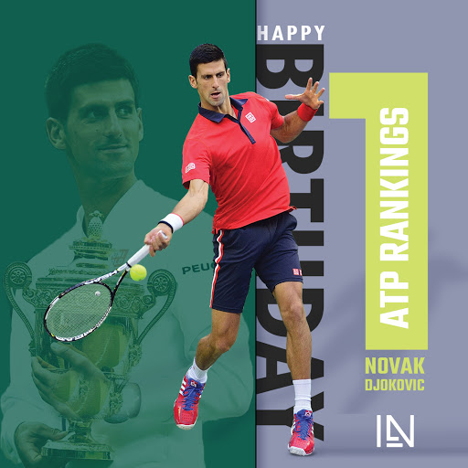 Many happy birthday wishes to Novak Djokovic;   