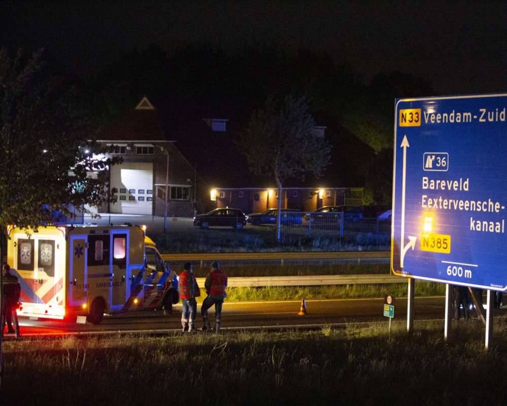 Breaking: Van Oost Media: Dodelijk ongeval op N33 bij Nieuwediep..