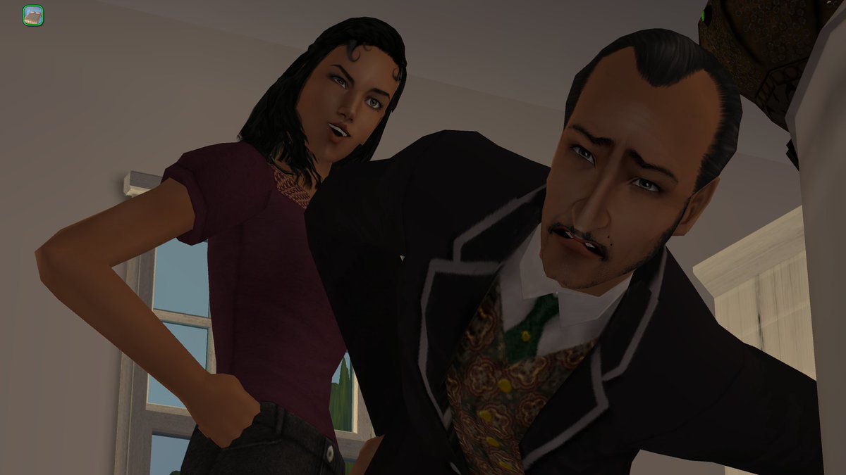 SSChanSims's tweet image. Sid beating the ish out of her father as Trish and Tracy cheer her on brings me such joy.

#thesims2 #ts2