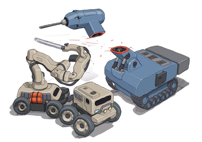 「caterpillar tracks robot」 illustration images(Oldest)