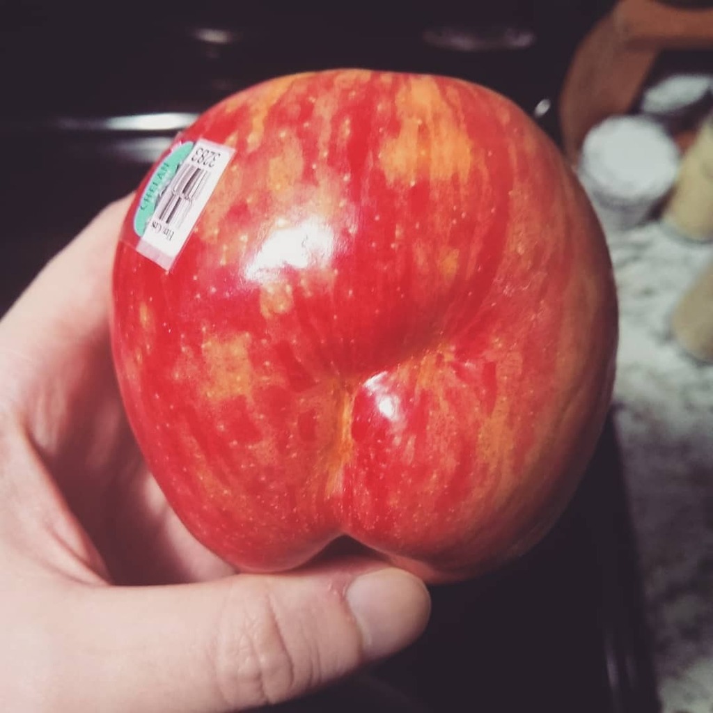 BawssSawss's tweet photo. This apple has a butt
#applebutt
#apple
#butt
#applebottomjeans https://t.co/Jlt1vjswKD