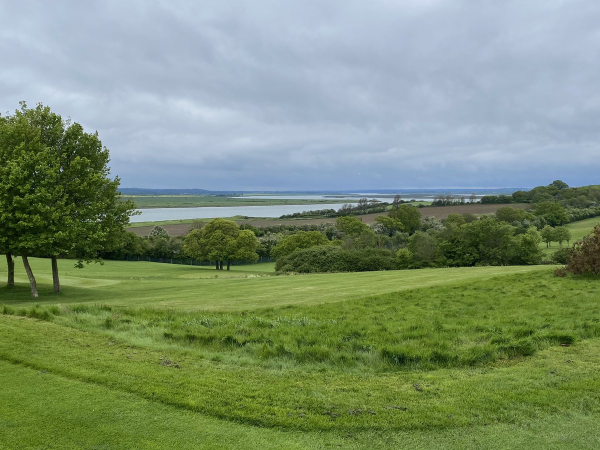 All set up ready for the Captains Drive In Beat the Pro challenge. View is spectacular as always from the 11th tee