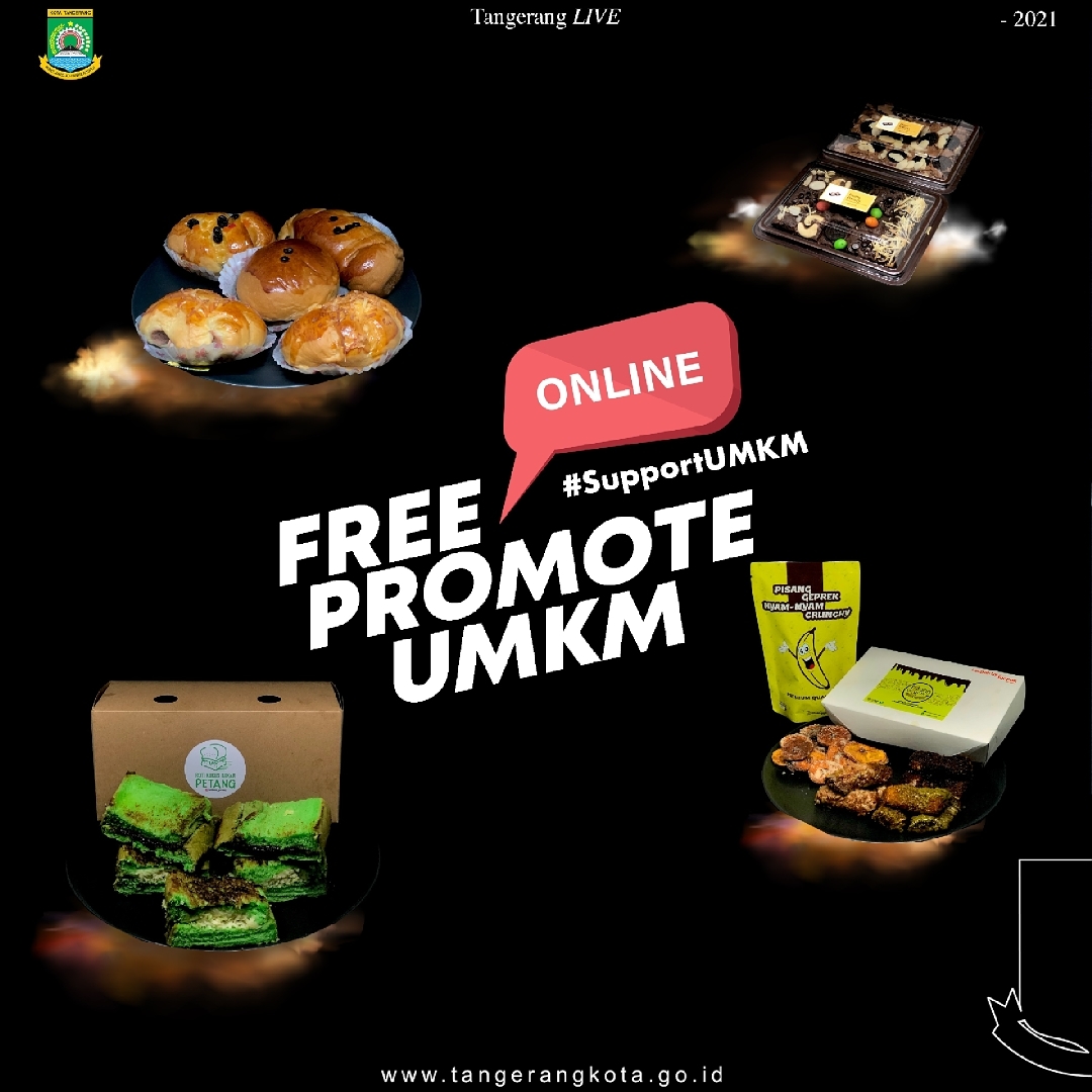 Bosen sama UMKM yang udah biasa kamu beli?

Nih, mimin punya rekomendasi jajanan makanan asli produk lokal Kota Tangerang. Yuk di cek aja yah, ada banyak banget macam jajanan yang bisa kamu pesan lewat online. Mau tau, kepoin deh.