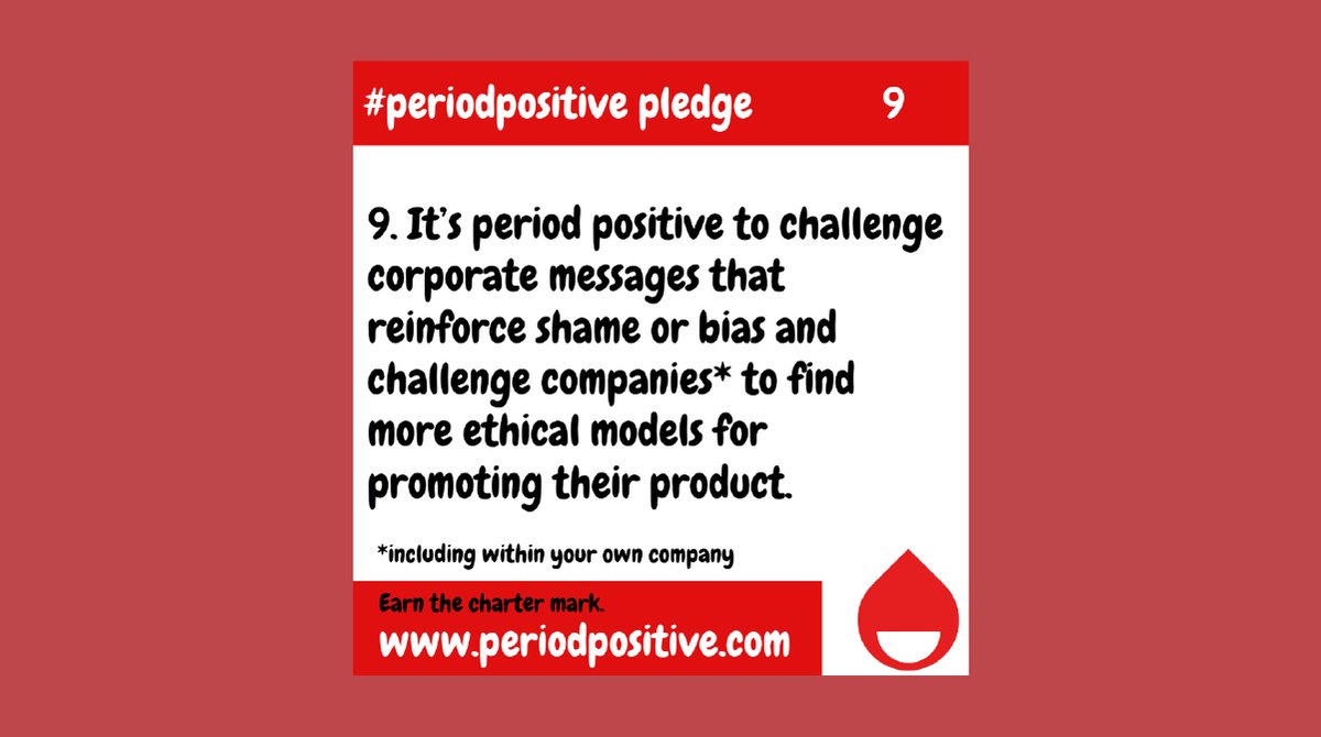 9. It's #periodpositive to challenge corporate messages that reinforce shame or bias and challenge companies to find more ethical models for promoting their product 🍃 #ethical #periodpower #periodpride #menstrualmovement #wantedperiod