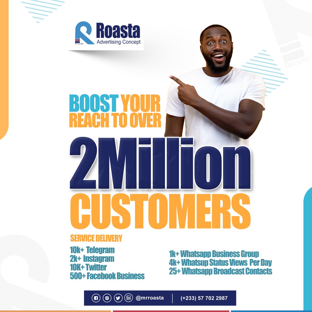 MrRoasta's tweet photo. Do you want to grow your Business on Instagram??
Dm me if you need my help
Join me on this journey:- @MrRoasta 
#digitalmarketingtools #onlinebusiness #graphicsdesigner #carouseldesigns #facebookads
#facebookadvertising #digitalmarketingservices
#Ghana #Accra #mrroasta #roasta https://t.co/BakmK0A5eD