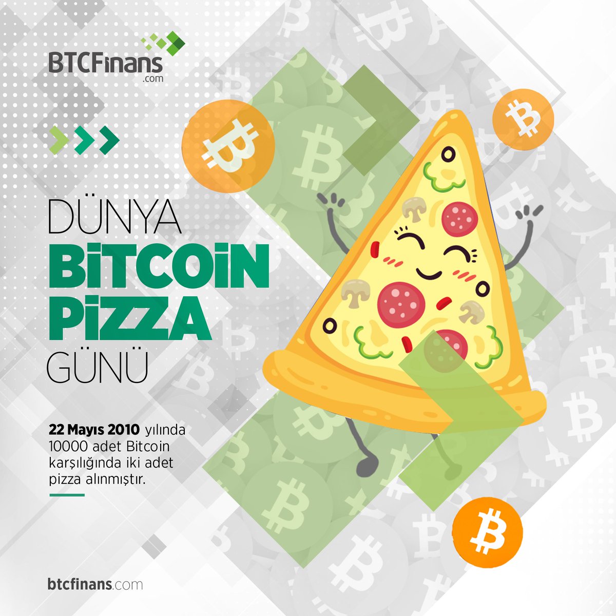 btcfinans's tweet photo. 22 Mayıs Dünya Bitcoin Pizza Günü Kutlu Olsun ...
22 Mayıs 2010 yılında 10000 adet Bitcoin karşılığında iki adet pizza alınmıştır.
#BTCFinans #btc #bitcoin #ethereum #ripple #dash #currency #money #analiz #token #22mayıs #bitcoinpizzaday #bitcoinpizzagünü https://t.co/twlH65qUyP