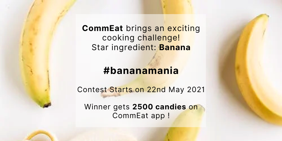Commeat_'s tweet photo. Here's another exciting challenge you don't want to miss! STARTS TOMORROW Download the CommEat App to participate and get more details. https://t.co/RVNE4tWgio
#CommEat #ComeEatWithUs #Contest #CookOff #CommEatContest #CommEatChallenge #BananaMania https://t.co/RVNE4tWgio https://t.co/LBHOpGiDBN