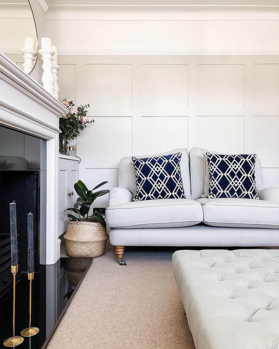 Laura Ashley X Sophisticated sofa styling by stripesandsage featuring our Lynden Sofa and Maddison Cushions. Get the look at https t T2EmXESNg4 https t n90jOroVBK X