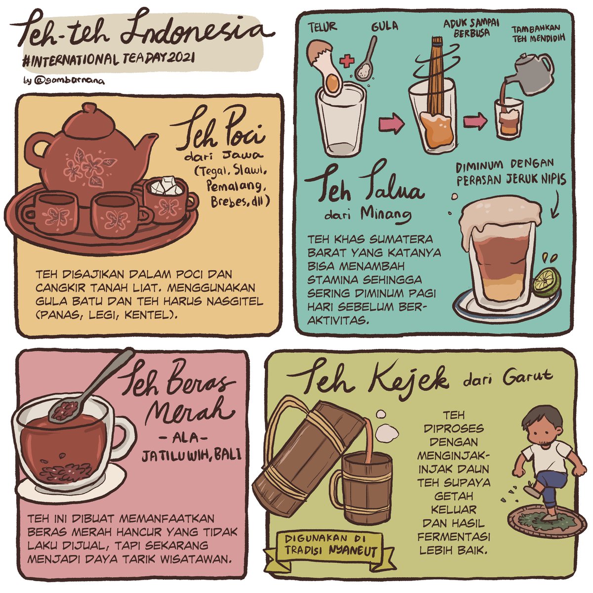 Selamat hari teh 🍵✨ (Kalau di sini sebenarnya sudah telat sehari). Adakah kebiasaan ngeteh unik yang mungkin terlewat? 😄 