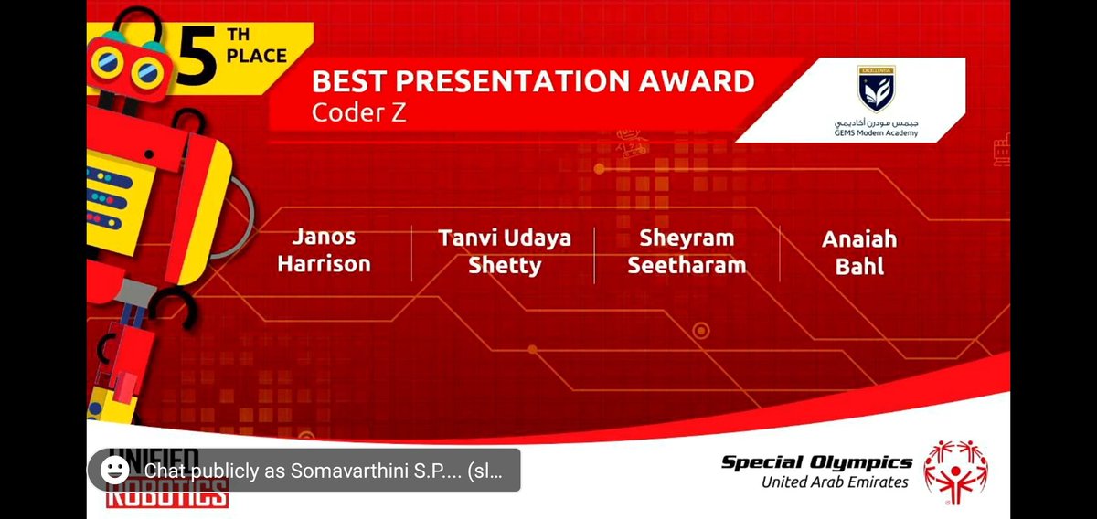 somavarthini's tweet photo. Congratulations Team Cyber coders for the wonderful team work!!
@DxbModern @meetsasi @KNargish @GMA_Primary https://t.co/wcBHC4hkzR