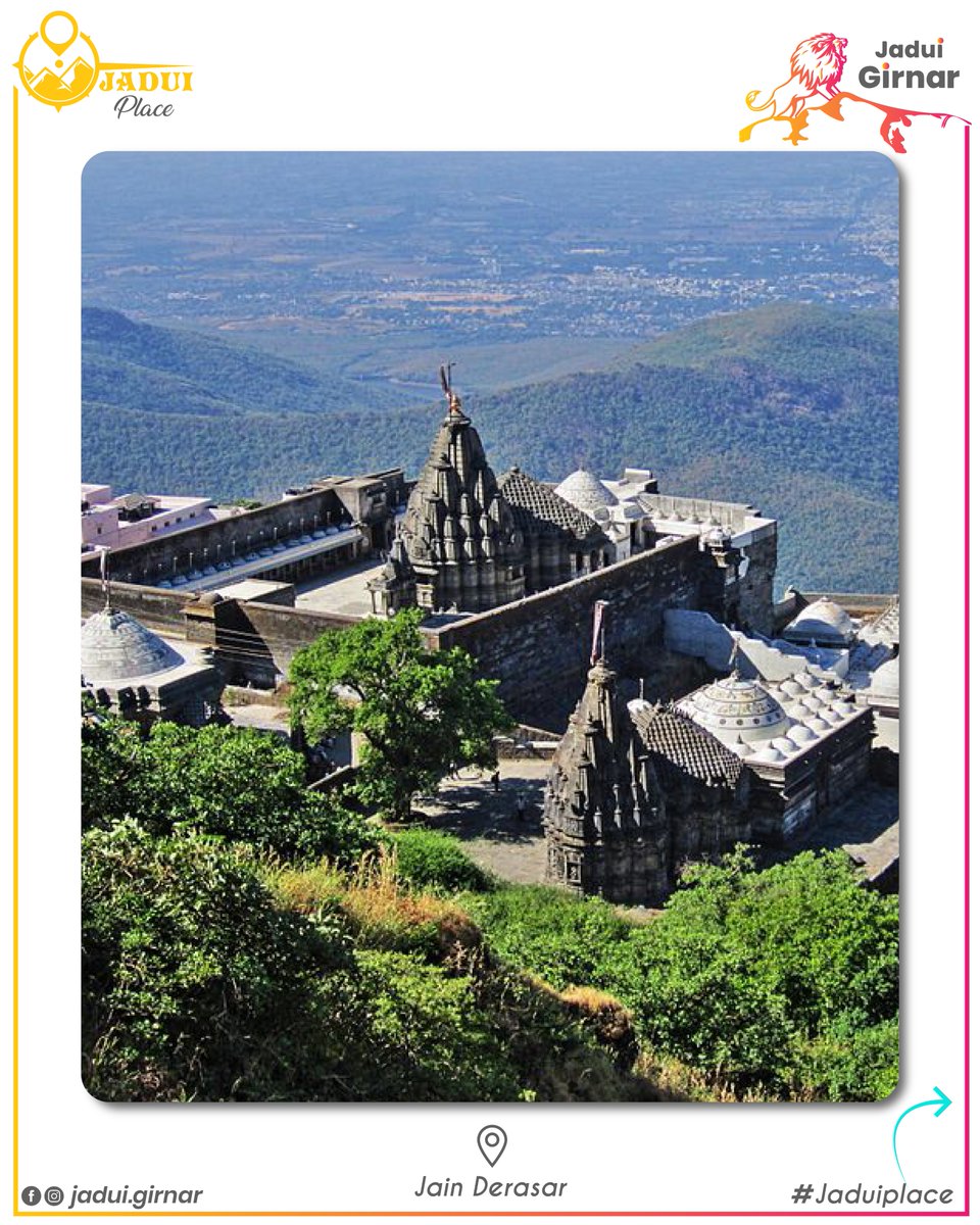 _UdanKhatola_'s tweet photo. #JainDerasars #JaduiPlace #JaduiGirnar
Experience the Jadui Darshan at the #Neminath Jain Temple in Girnar. Temple built in the 11th century. The temple contains the deity of Lord Neminath, which is made of black granite and the eyes of the deity are made of precious jewels. https://t.co/WIWfNdkb90
