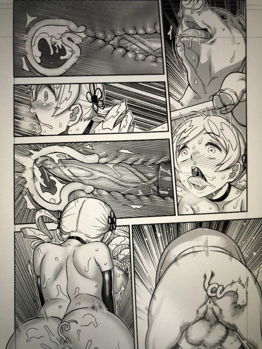 今日描いたページ。割とみっちりしてて良いんじゃないでしょうか。 