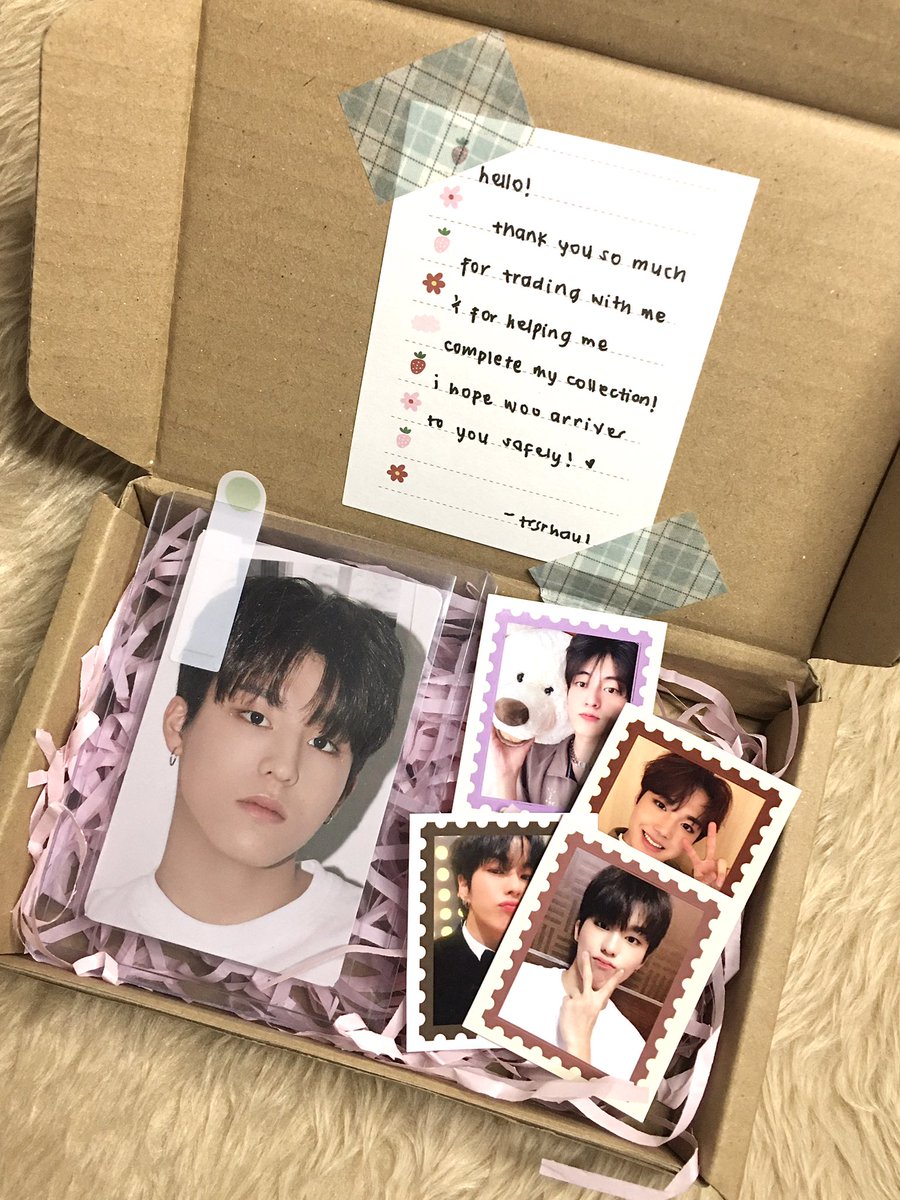 happilywoo's tweet photo. 🍯. . . manyo event 3

jeongwoo is finally home 🥺 thank you for trading with me and for packing him safely @trsrhaul! the packaging and the smol freebies are so cute 🤎

#thproof https://t.co/K5I0AGAWWb