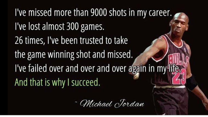 frill historisk camouflage Quotes for PositiveVibes on Twitter: ""I have #missed more than 9000 shots  in my #career. I've #lost almost 300 games. 26 times, I've been #trusted to  take the game #winning shot and