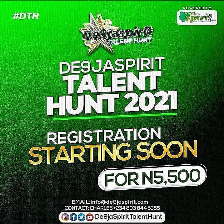 dazzy_world's tweet photo. Who’s Ready to be the next Global Star at 
 
Registration starting soon!
 Follow @de9jaspirittalenthunt and turn on post notifications. 
Tell a friend to tell a friend! 🤩
#De9jaSpirittalenthunt2021
 #De9jaSpirittalenthunt2021 #De9jaspirit #calabar #talenthunt #talent https://t.co/qr8MxxfpzP