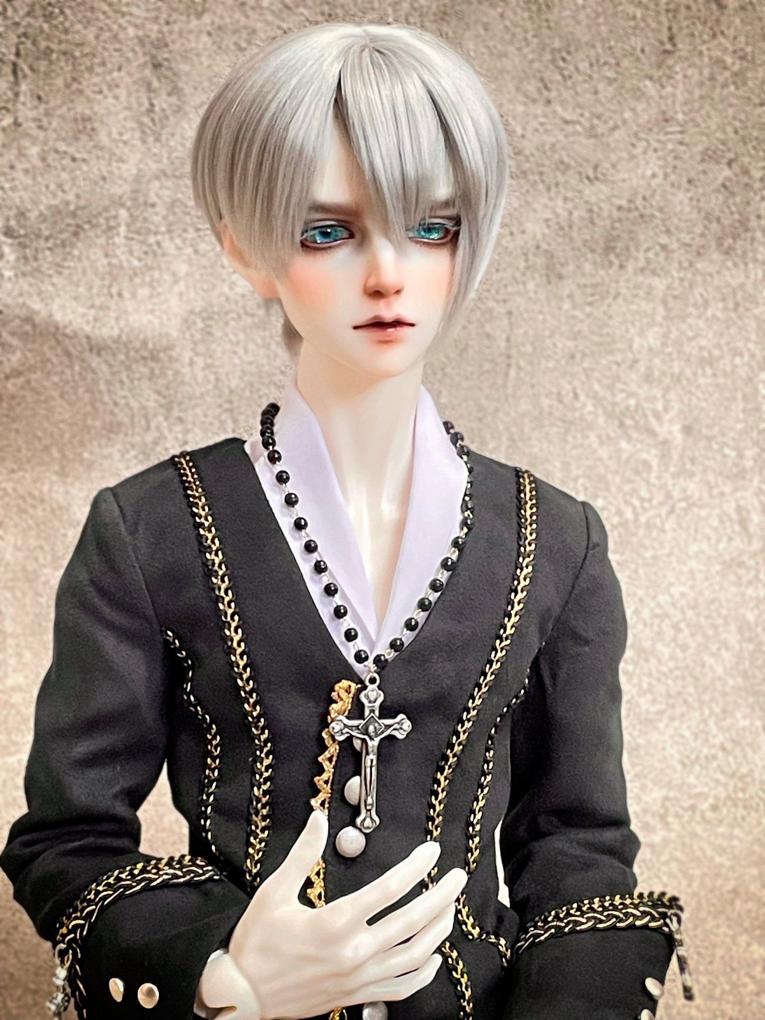 DOLK　版画　Priest Shimotsuke Paper Doll - 'Benkei' [1], Kabuki Priest Warrior