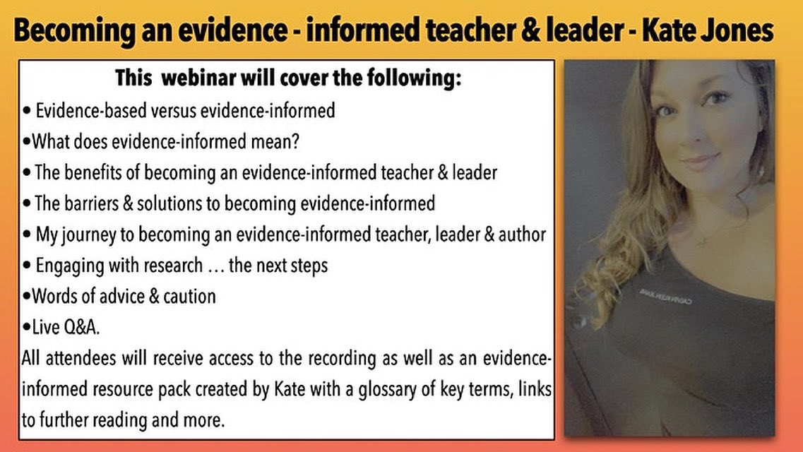 🚨Competition 🎉😁🤩👏🏻

Simply retweet this tweet to be entered into a competition to win a free ticket to my evidence-informed webinar next Thursday. 

Two winners be selected at random &amp; announced on Monday. 

Find out more about the webinar here eventbrite.com/e/becoming-an-…