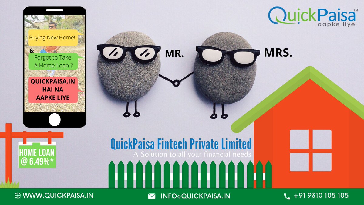 quick_paisa's tweet photo. Buying New Home, Forgot to Take Home Loan?
https://t.co/vcUqXS9W3V Hai Na!
A SOLUTION TO ALL YOUR FINANCIAL NEEDS.
https://t.co/xlMEoFELOK | INFO@QUICKPAISA.IN
+91 9310 105 105 https://t.co/4RIGyxXXOE
