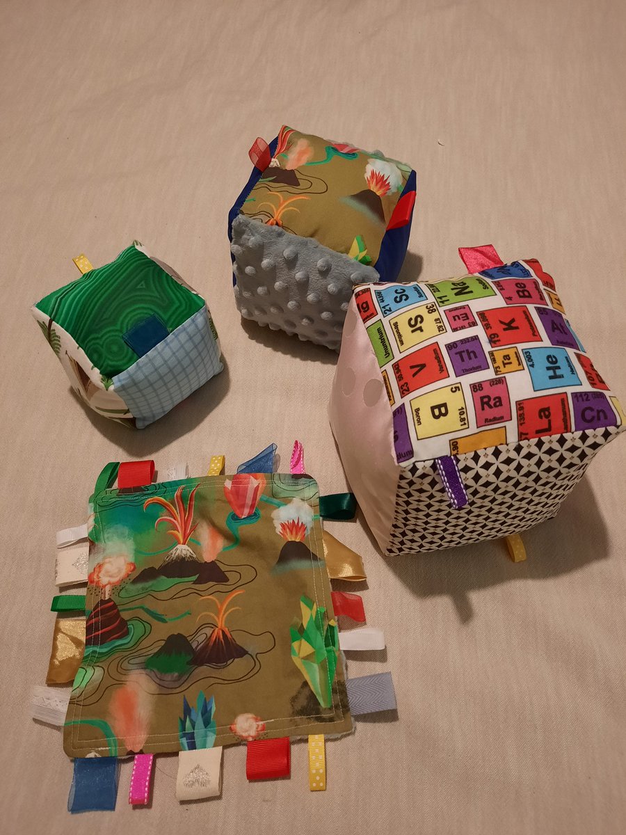 Jolly_g's tweet photo. My husband and I obviously want our boy (due in a few weeks) to grow up to be whoever he wants to be... but I figure there's no harm in giving him some .... suggestions? 😁 #geologytoys #scientistswhosew https://t.co/KIR5ZJektN