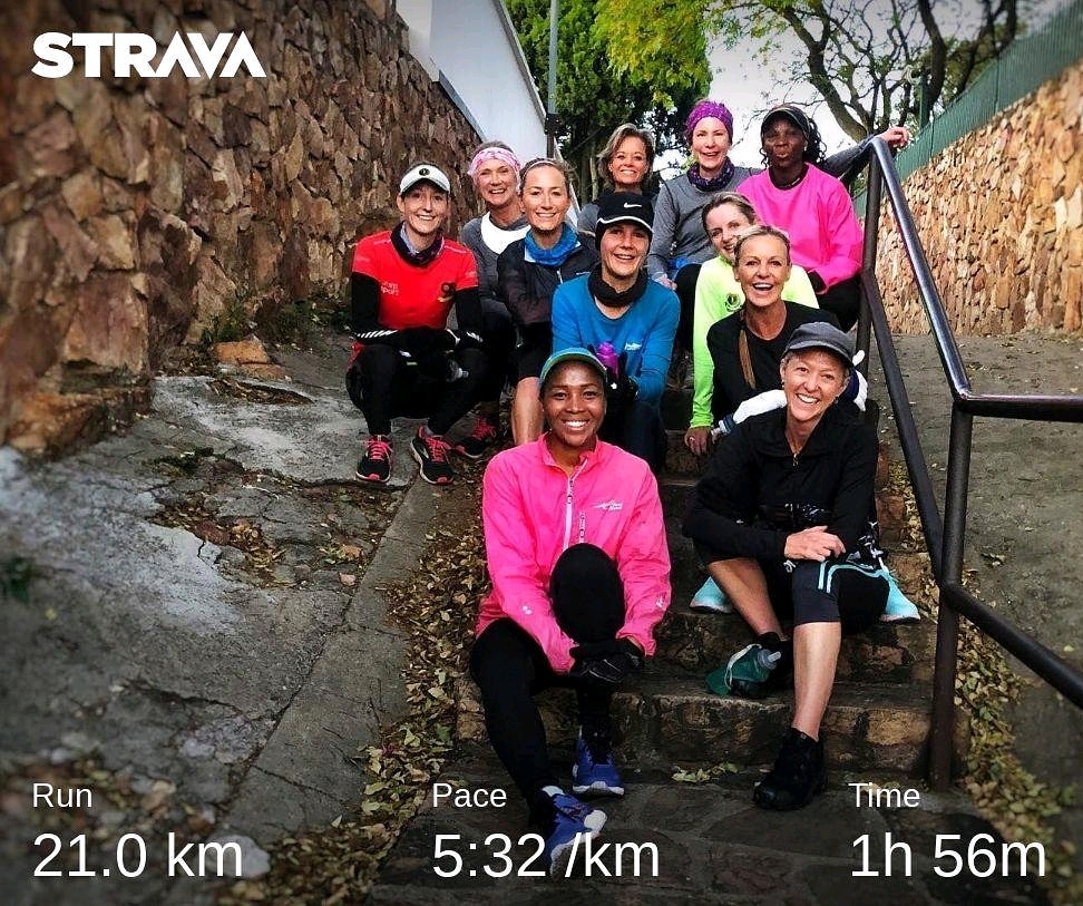 Half marathon with my elites squad. via WestCliff stairs. According to these stairs I'm unfit. therefore I need to come back and train hard.

#RunnersWorld 
#MorningRunners 
#FetchYourBody2021 
#RunningWithTumiSole