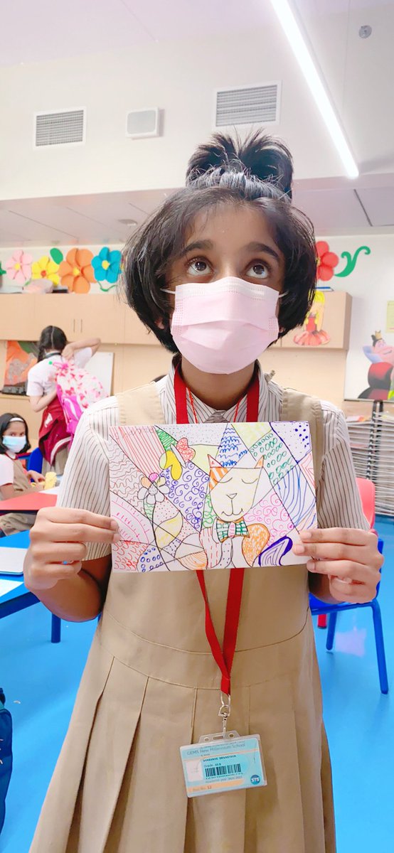Lines, shapes and lots of colourful patterns- typical Romero Britto technique! Grade 3-5 Pact students creating animal drawing in the Pop art style of Romero Britto.<a href="/Fatima_Martin/">Fatima Martin</a> <a href="/ShettySampoorna/">Sampoorna Shetty</a> @DeeptiArora_AD