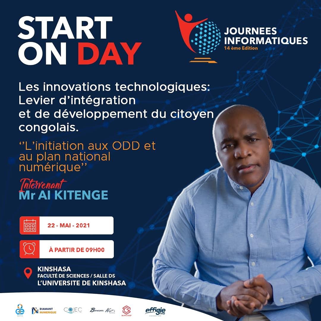 jinfoCD's tweet photo. L’initiation aux ODD et au plan national numérique sera le thème de l’un des intervenants Mr @alkitenge

#JI14 #Technologique #Numérique  #Innovation #Assurence #StartOnDay https://t.co/RqlFMUsgob