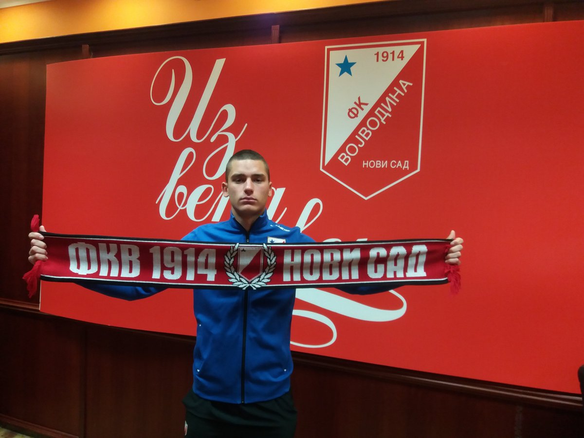 FKVojvodina1914's tweet photo. Napadač omladinskog tima Vojvodine Nikola Pavlica danas je potpisao četvorogodišnji profesionalni ugovor sa svojim klubom!👏 Nikola, čestitamo i želimo ti mnogo golova, pobeda i uspeha u prvom timu "stare dame"!🔴⚪️ https://t.co/xdXWXmyRJ0 #fkvojvodina #pavlica https://t.co/YG0UWfcCV5