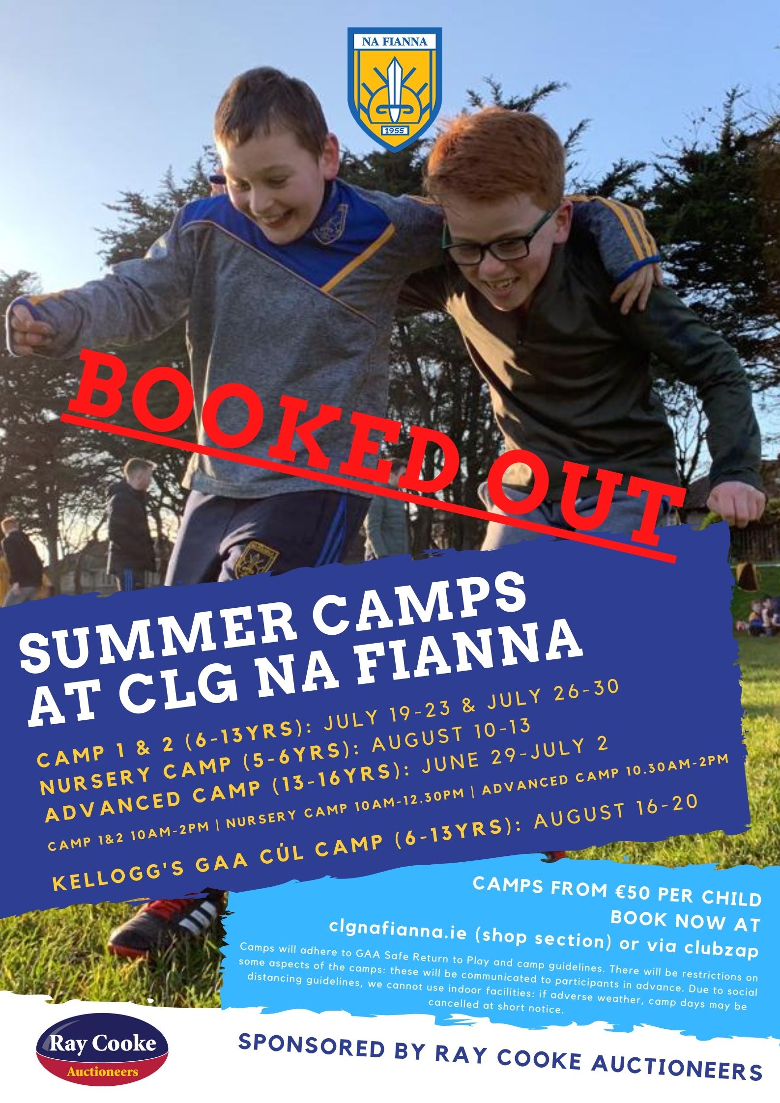 CLG Na Fianna on X: Na Fianna Summer Camps sponsored by