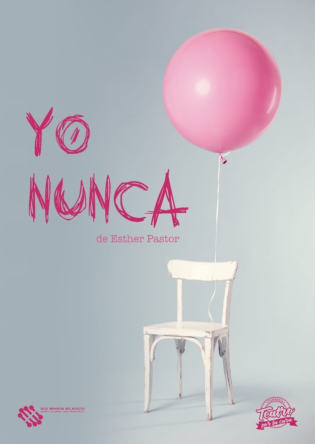 Las alumnas de 2Bach del <a href="/iesmariablasco/">IES María Blasco</a> (Sant Vicent del Raspeig - L'Alacantí) presentan "Yo nunca", un texto de la profesora Esther Pastor, directora de este grupo de teatro ("Teatro por la cara") que ensaya en los patios y después de las clases.