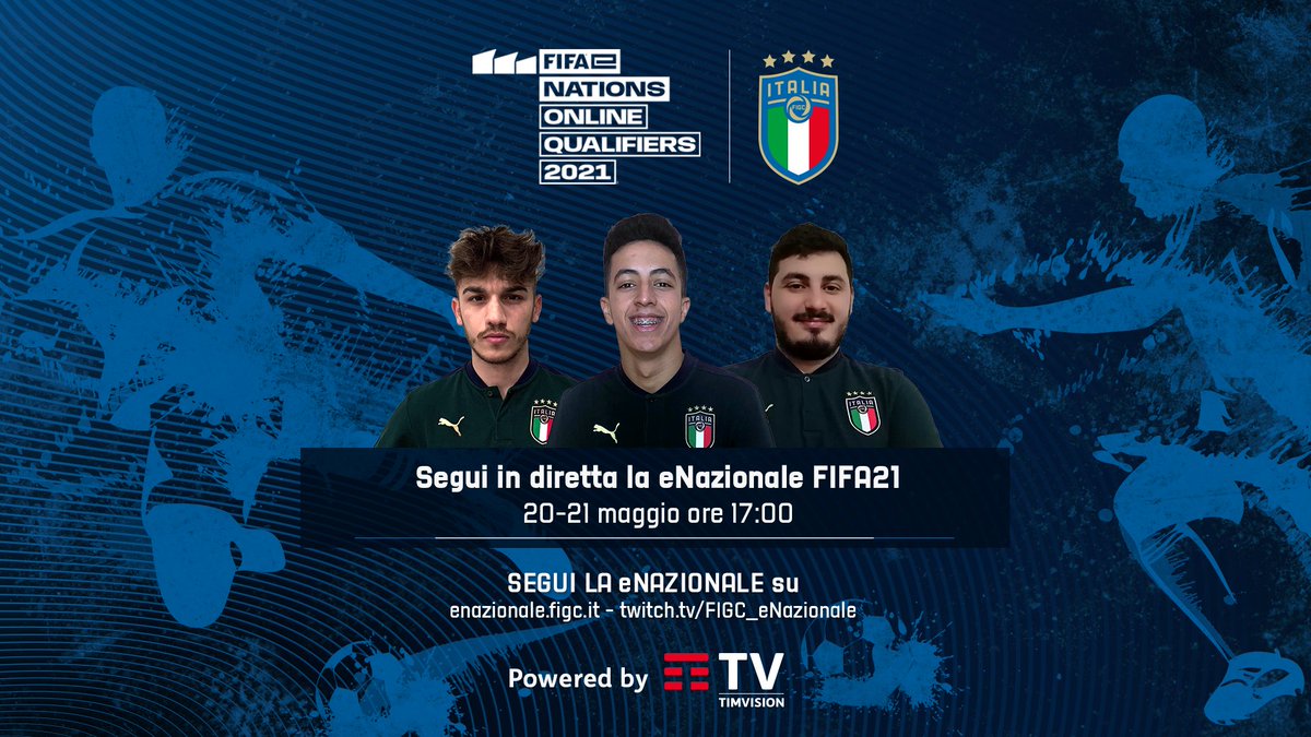 eNazionaleFIGC's tweet photo. L'appuntamento decisivo è oggi! ⚽
Seguite i nostri azzurri alle 17:00 su:
👉 https://t.co/T7vBRXRqmj
👉 https://t.co/9FOOK8sRc1
👉 https://t.co/x0GurM77fB
In diretta dal TIMSpace 🎮
@TIM_Official @TIM_vision
#TIMFIBRA https://t.co/ZQlUy8Fmzf