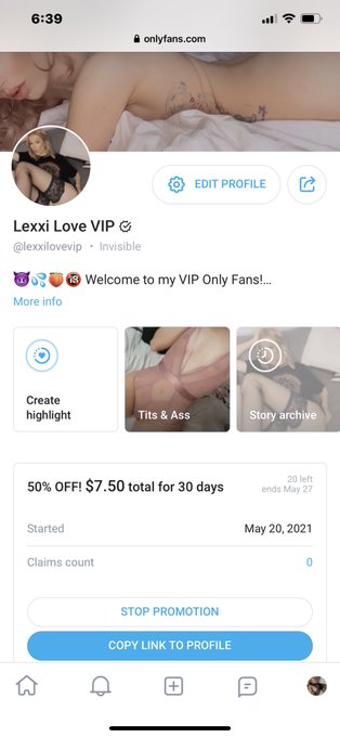 For anyone who didn’t get to claim a free trial link. I just launched #halfoff on my #VIP #Onlyfans 