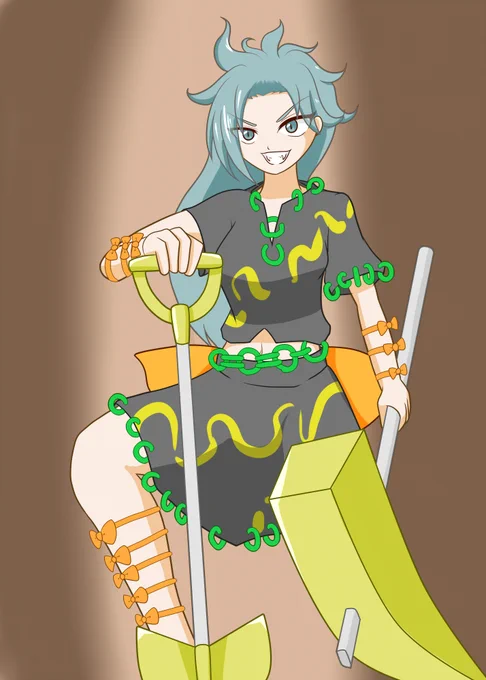 虹龍洞ラストはEXの姫虫百々世。オレっこ。いろんなパーツがなければ意外とシンプル、かと思いきや髪型もかなり個性的。 