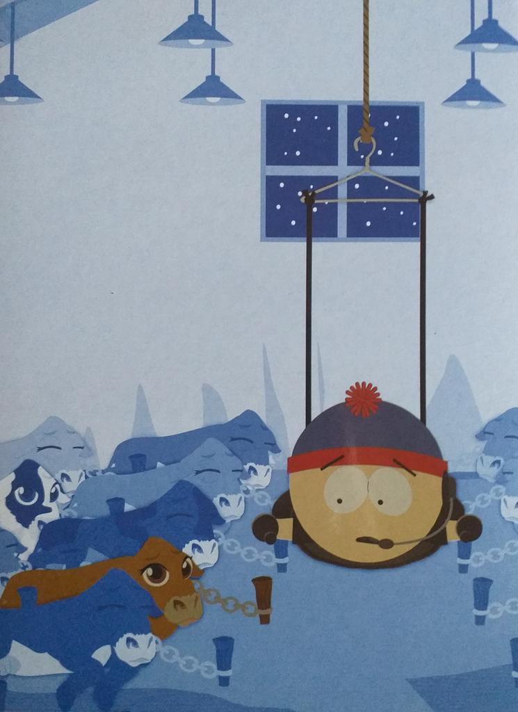 DailyMarsh's tweet image. Stan (rescuing baby cows)

[Season 6 DVD box illustration; scene from the season's episode "Fun With Veal"]