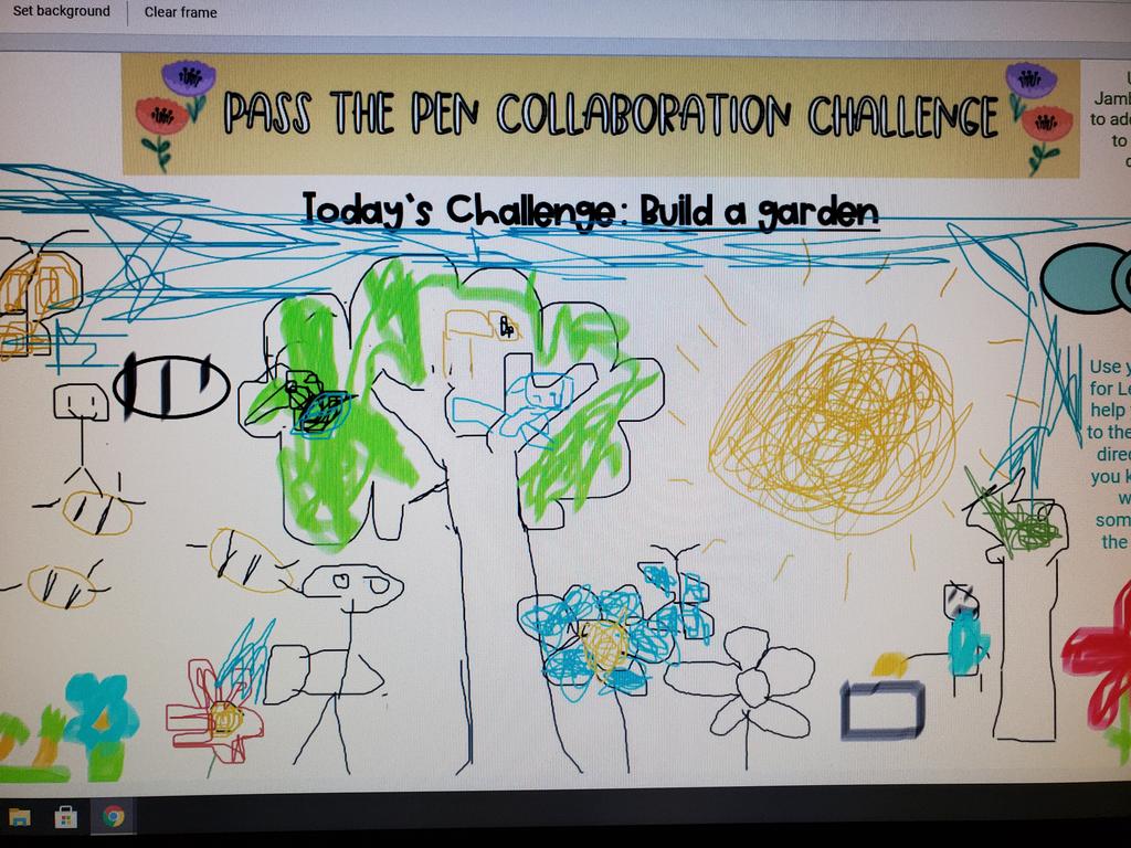 MomentsRm's tweet photo. Thursday "Throwback" - our "pass the pen" collaboration challenge to build a garden.  The class worked together to make sure our garden had everything it needed with no adult help!  @RLCPrincipal @RLC_Coyotes #rlc2021 #RLCBetterTogether https://t.co/DTaQV5luxP