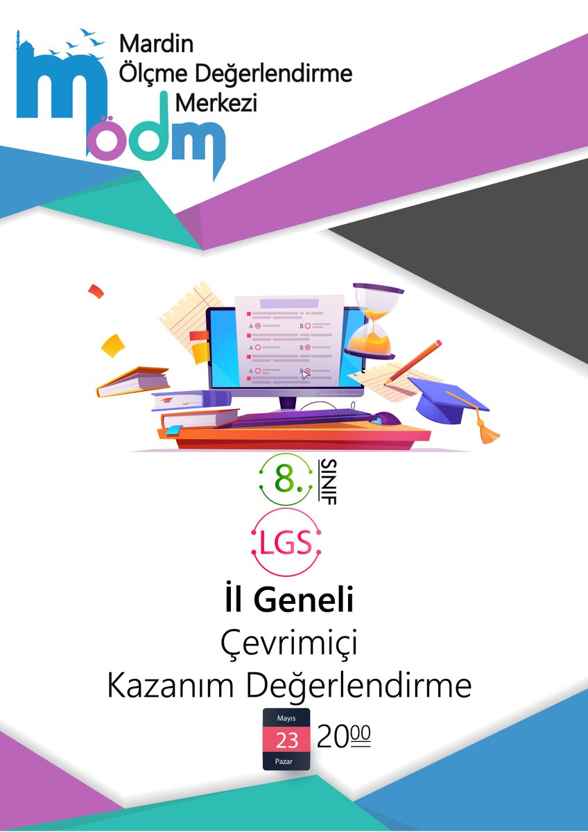MardinOlcme's tweet photo. Mardin İl Milli Eğitim Müdürlüğü Ölçme Değerlendirme Merkezi olarak geliştirdiğimiz yazılım aracılığıyla il geneli LGS kazanım değerlendirme çalışmamızı 23 Mayıs 2021 tarihinde saat 20:00 da gerçekleştireceğiz. 
@SadriSensoy
@SibelSatana
@MemetPolat0247
@VELTOKER https://t.co/It18rJVpR3