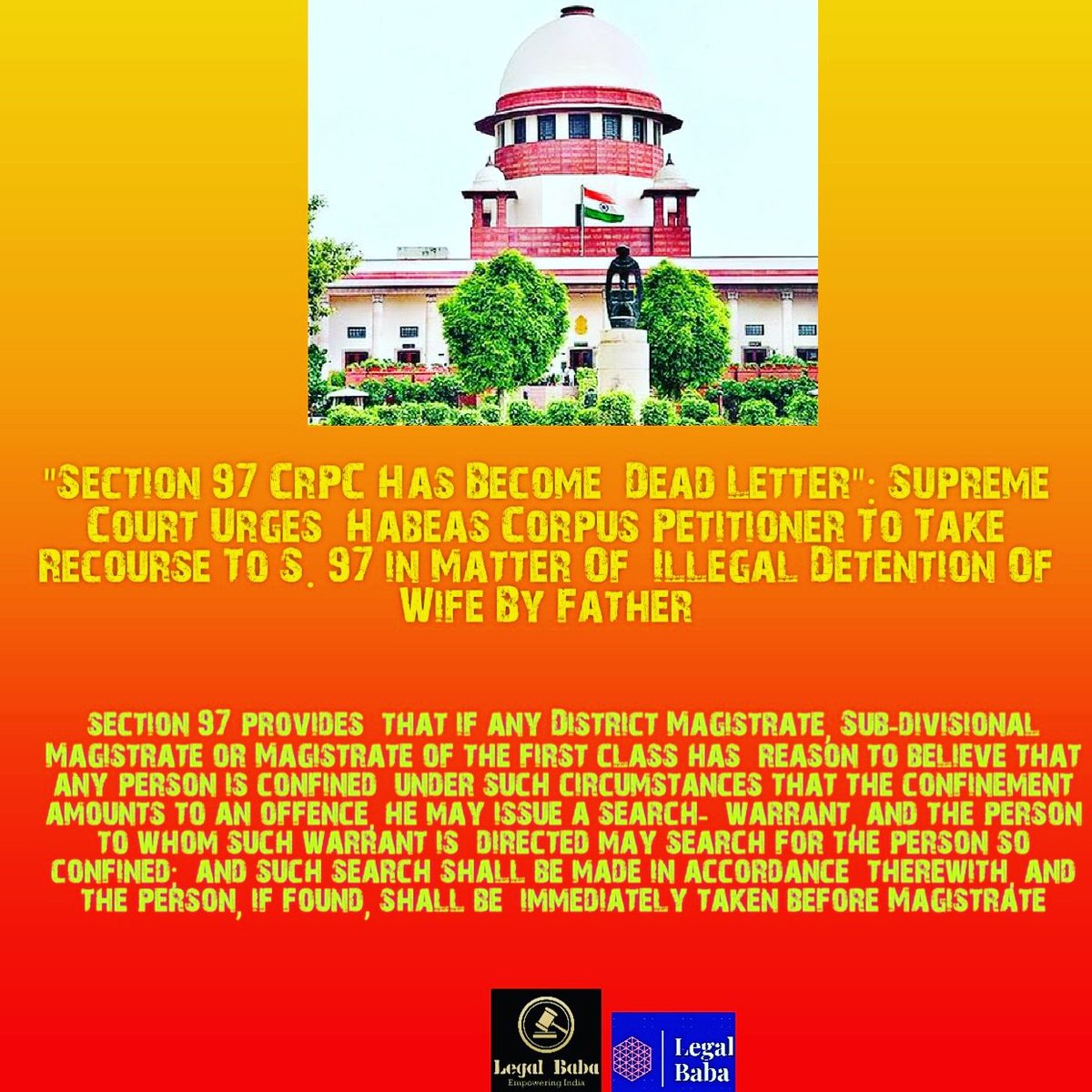 #legalbaba #current_update on #20thmay 
.
.
.
.
.
.
.
.
.
.
#latestupdates #legal #lawschool #legalknowledge #law #legalprofession #legalstudent #lawsinindia #Current_Update #supremecourt #section97