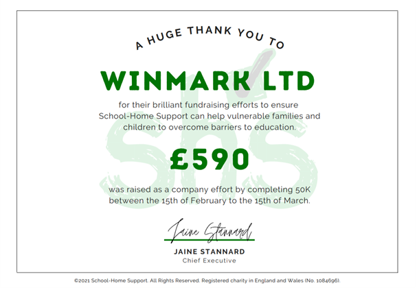 winmarkglobal's tweet photo. A big THANK YOU to our incredible team and everyone who has supported us to #fundraise for @SHSorguk because we believe education is key to #socialmobility.
We at #Winmark want to help as many disadvantaged children as possible- so we'll keep on running!🏃 https://t.co/G6DkudJxz8