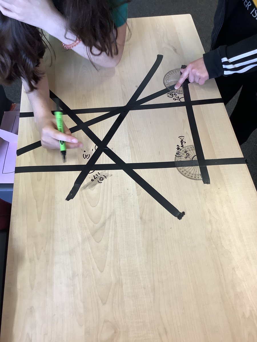 Merryhillssch's tweet photo. Year 5 have been practicing measuring angles with protractors 😀#curiosity #collaboration #mathstrainsbrains #welovelearning https://t.co/qU8XbYQoVy
