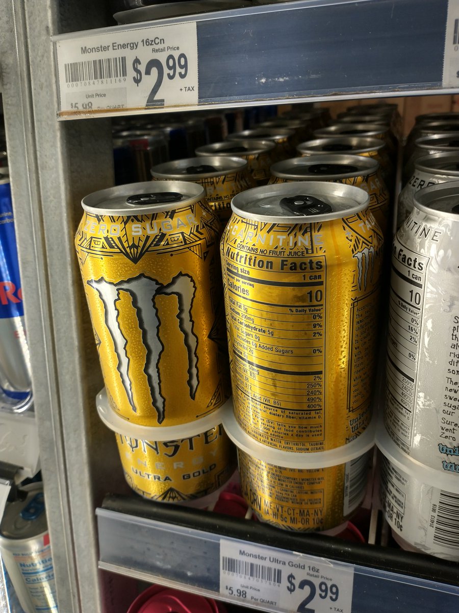 KcalKitten's tweet photo. New monster ultra, ultra gold, pineapple flavored https://t.co/TExYELV8uV