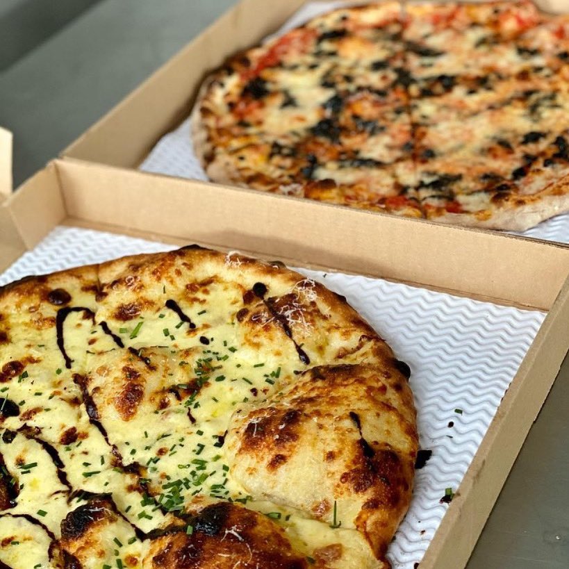 Moment of silence for our garlic breads

🙏 CBGB (v) £6
Cheese, butter, garlic, bread, chives

🙏 VGB (ve) £6
Roast garlic cashew cream, sliced garlic, garlic oil, chives

🙏PGB (v) £9
Roast garlic cream, mozzarella, smoked cheese, sliced garlic, black garlic ketchup, chives