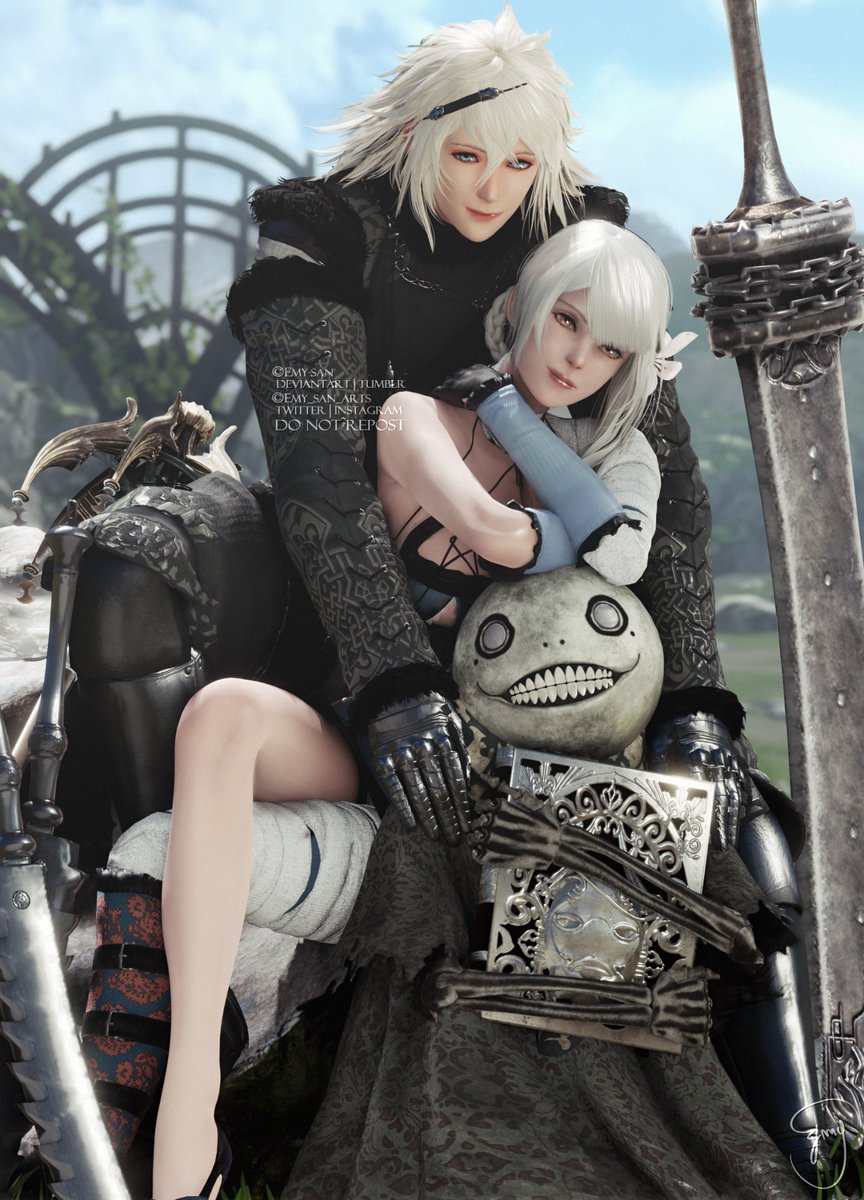 Emy_san_arts's tweet photo. Friends ✨

#NieRReplicant https://t.co/DoagBgeM8C