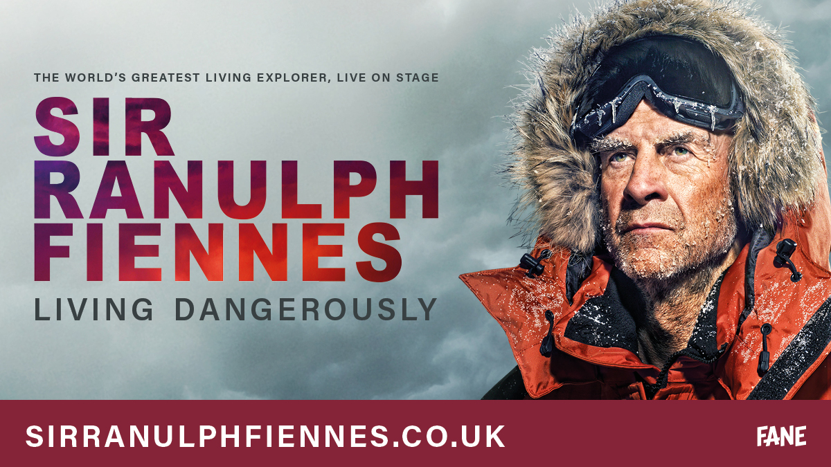 The world's greatest living explorer will be here on 1 July 2021! Book to see him at sirranulphfiennes.co.uk