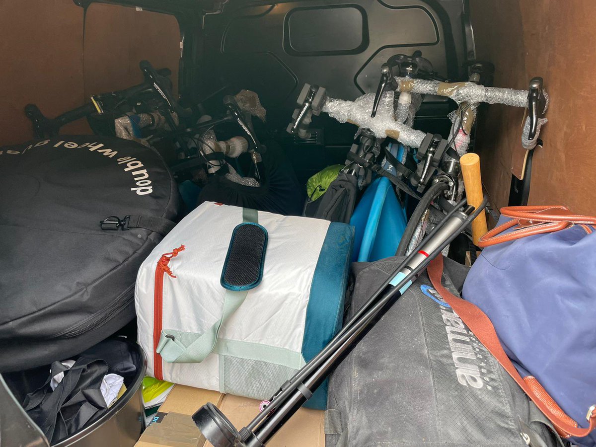 Packed and ready for the journey! Off to Lands End we go. <a href="/MNDoddie5/">My Name'5 Doddie Foundation</a> <a href="/mndassoc/">MND Association</a> #veloforval