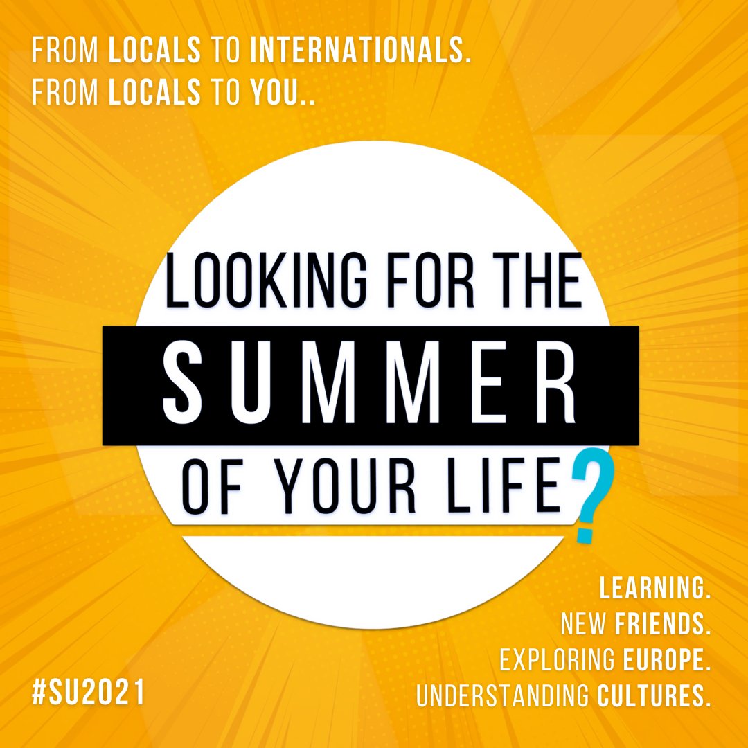 AEGEE_Pisa's tweet photo. Sono online le Summer University 2021. Il pi grande e longevo progetto di AEGEE che unisce giovani studenti da tutta Europa dal 1988!

Qui tutti i singoli progetti: https://t.co/RUxczgAesP

@Unipisa @radioeco @ComunePisa @PisaToday https://t.co/U6ASE7Llfb