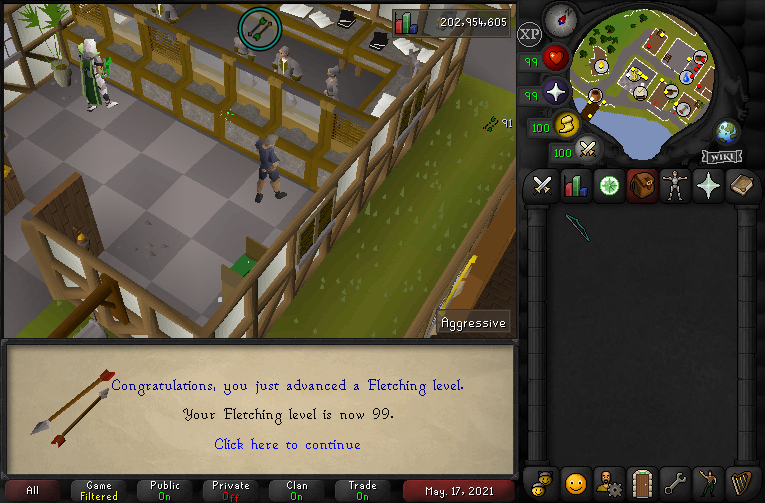 Big gamers in Tempest! 🎮

Congrats to Tanner on 99 Farming, Steikas on 99 Crafting, Valaraz on 99 Prayer, and Brazz on 99 Fletching!