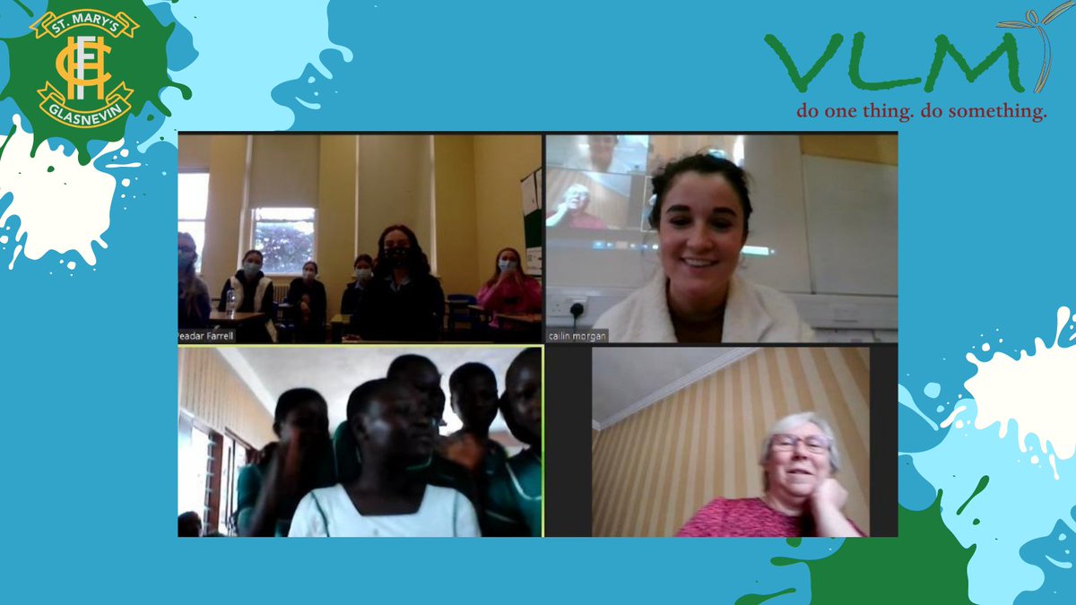 VLMireland's tweet photo. 🔥Things we LOVE to see! 🔥

@stmarysglasnev took part in a zoom call with our partner project,  St Louise’s Vocational Training College in #Kumasi, #Ghana!

Shoutout to VLM's Rita Coyle, Sr. Olivia Umoh DC and teachers Peadar Farrell and Cailín Morgan for making this happen! https://t.co/zRV5wWxujk