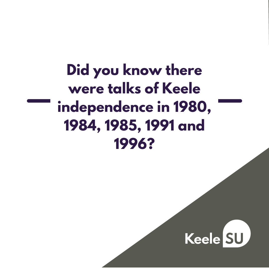 KeeleSU's tweet photo. Did you know that Keele University has been an independent country state? The first independence was on the 18th February 1980 and lasted a week or so and then occurred multiple times after that in 1984, 1985,1991 and 1996. it was made official in the 90’s @KeeleUniversity 
#Tbt https://t.co/31HUpUno0V