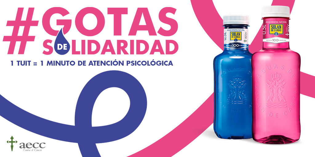 Wine to you (@wine_to_you) on Twitter photo Hay una lucha diaria que no se nos tiene que olvidar, el cáncer. Participa con #GotasdeSolidaridad y <a href="/Solan_de_Cabras/">Solán de Cabras</a> . ¿Te apuntas @JLuis_sommelier? Todo pequeño gesto siempre cuenta💪. Hay una lucha diaria que no se nos tiene que olvidar, el cáncer. Participa con #GotasdeSolidaridad y <a href="/Solan_de_Cabras/">Solán de Cabras</a> . ¿Te apuntas @JLuis_sommelier? Todo pequeño gesto siempre cuenta💪.