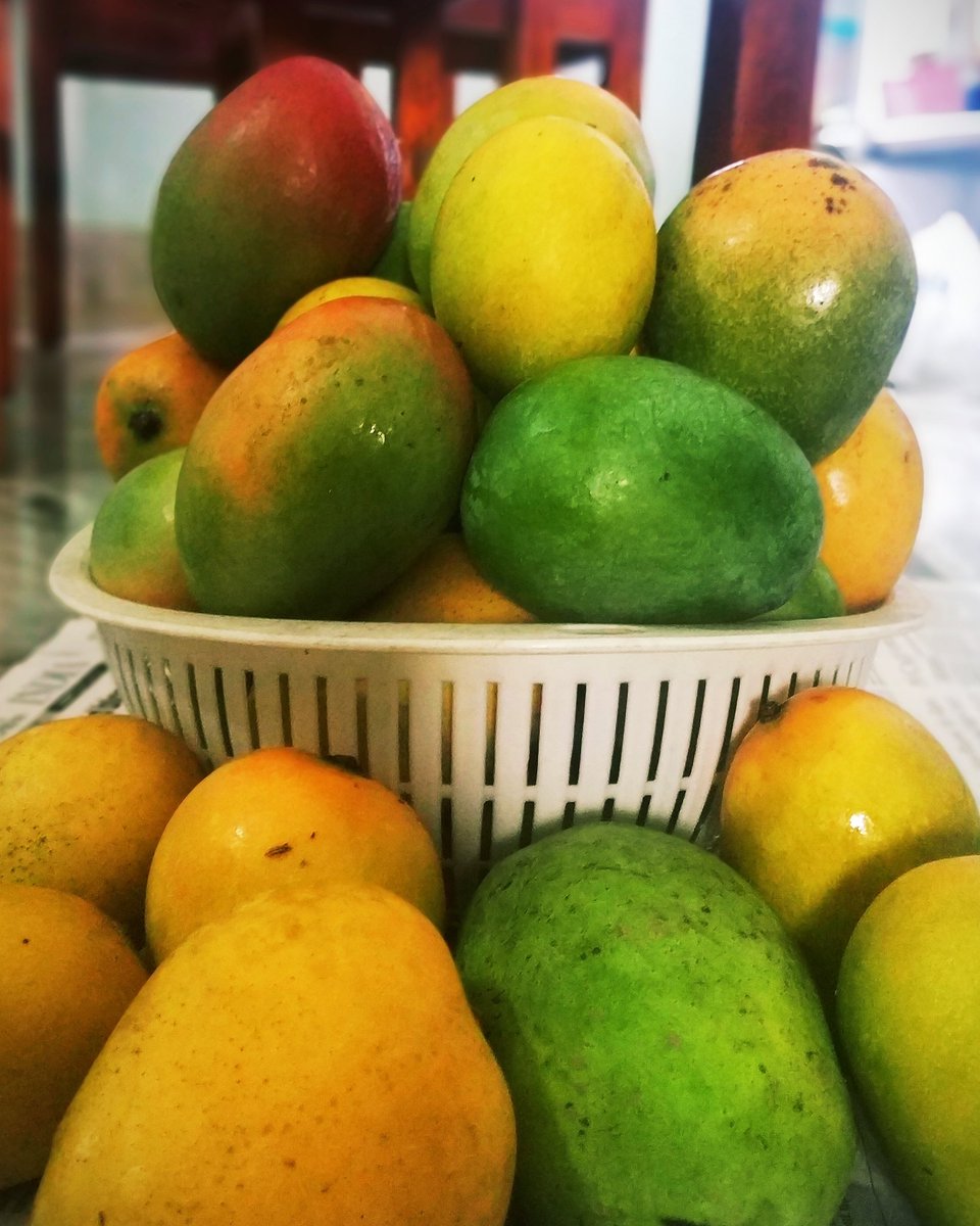 Vibrant hues of the abundant summer. 
#kingoffruits #mangoes #farmfresh