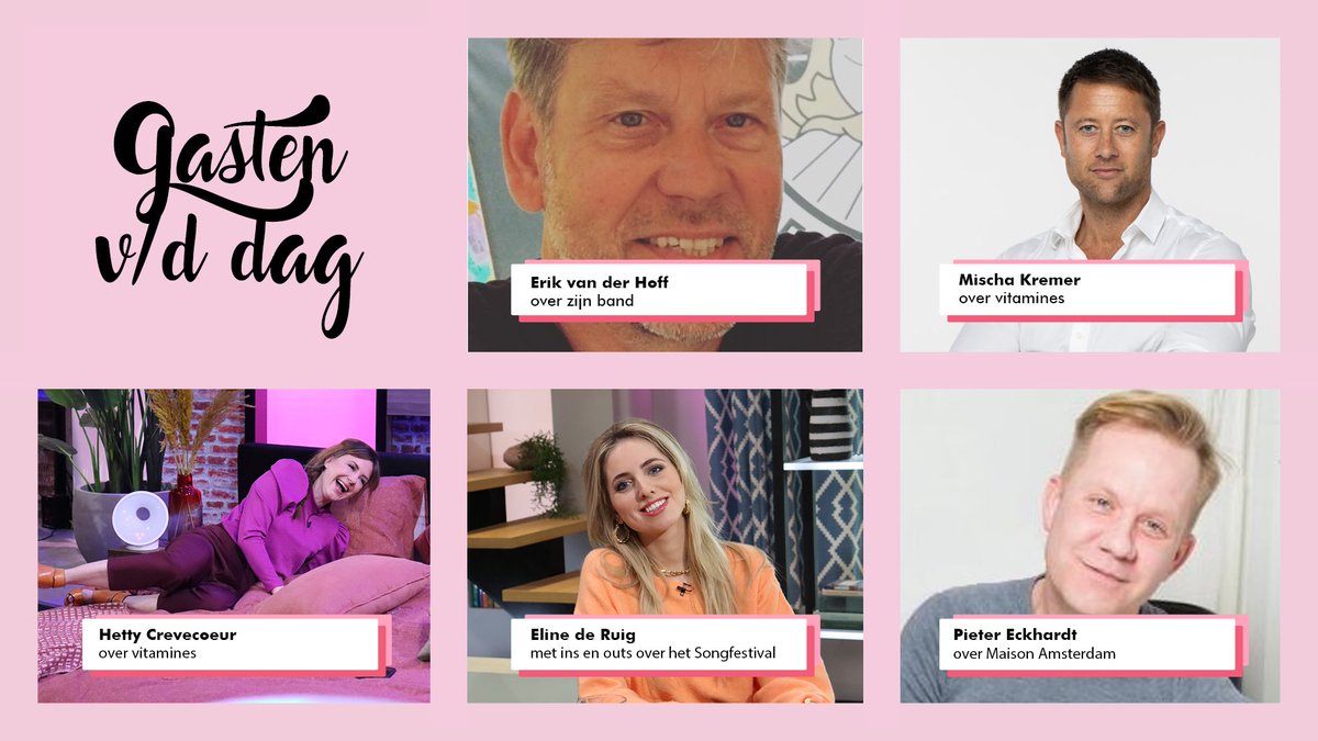 Vandaag in de uitzending! #koffietijd <a href="/PostcodeLoterij/">Postcode Loterij</a>